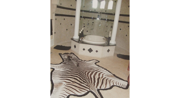 DD_tiger rug bath tub